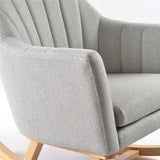 Johnston's Willow Nursing Rocking Chair & Footstool Set – Ergonomic Comfort for Feeding & Relaxing, Grey