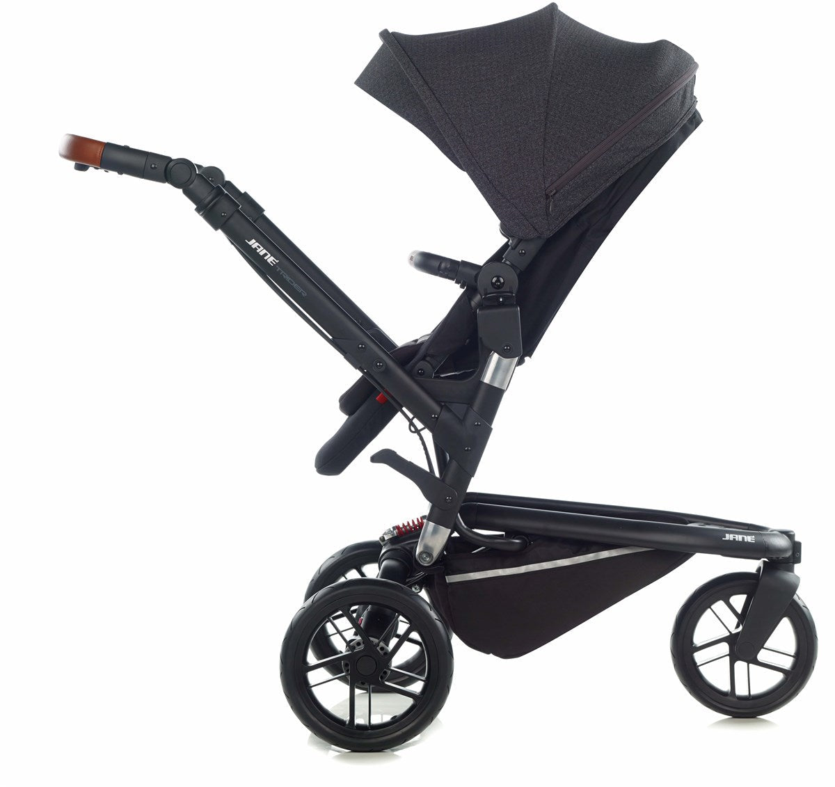 Jané Trider + Transporter Plus Carrycot, Black & Grey