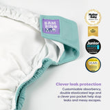 Revolutionary Reusable Nappy in Aqua