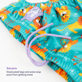 3 Piece Baby Swim Set with Swim Nappy, Swim top and Swim Hat in Cool Cats