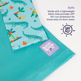 UPF 40+ Soft and Gentle Protective Swim Rash Vest in Crafty Croc