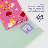 UPF 40+ Soft and Gentle Protective Swim Rash Vest in Happy Days