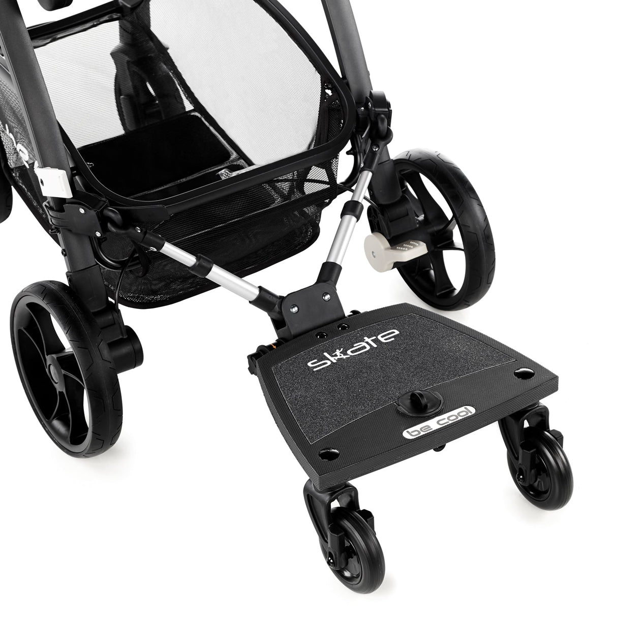 Be Cool Skate Universal Buggy Platform + Seat Unit – Seated or Standing Ride-On Board for Second Child