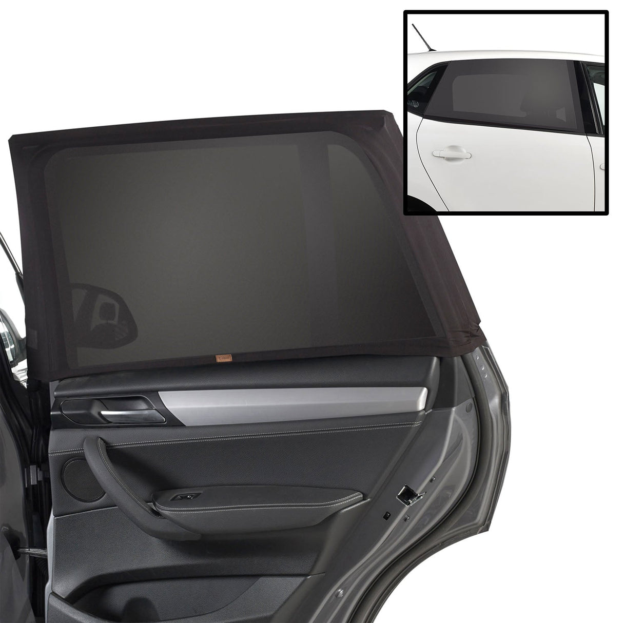 Universal Window Sock Car Shade for Baby – UVA/UVB 30+ Sun Protection & Insect Shield (2-Pack)