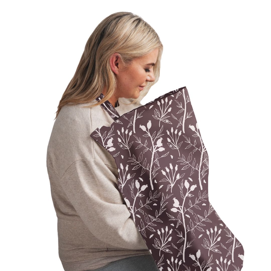 Feeding & Pumping Privacy Cover - Rosehip