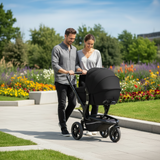 Jané Trider + Transporter Plus Carrycot, Cold Black