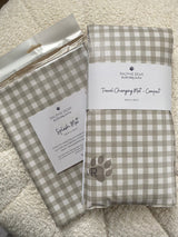 Gingham Sage Splash Mat