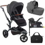 Jané Trider + Transporter Plus Carrycot, Black & Grey