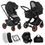 Jané Limited Edition Crosslight Pro Carbon 3in1 Travel System with Lightweight Carbon Fibre Chassis