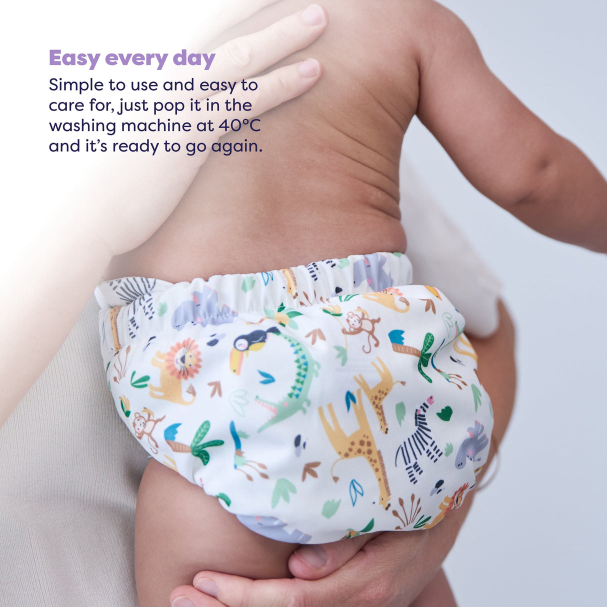 The Nighttime Reusable Nappy Bundle in Wild Life