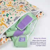 Out and About Waterproof Wet Nappy Bag in Safari Squad