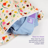 Out and About Waterproof Wet Nappy Bag in Sunshine Friends