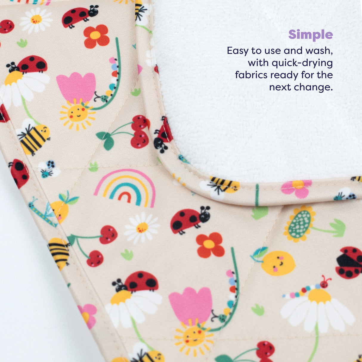 The Newborn Reusable Nappy Starter Bundle in Garden Party