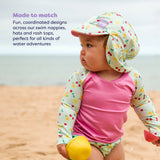 UPF 40+ Reversible Swim Hat for Babies and Toddlers in Juicy Fruit