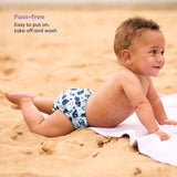 Reusable Swim Nappy in Blue Whale