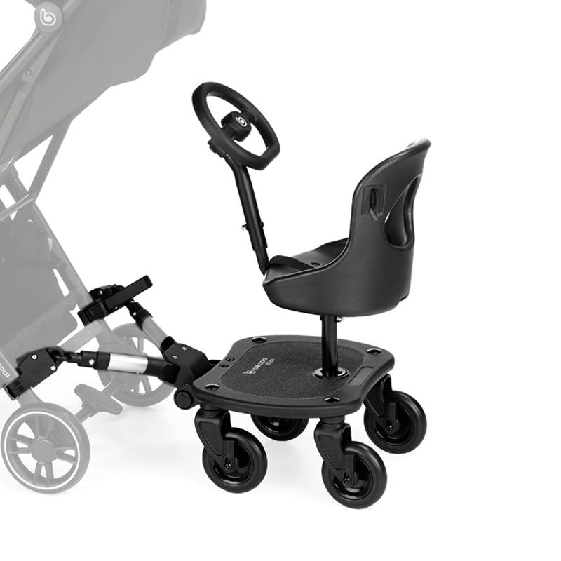 Be Cool 4ride Universal Buggy Board + Seat Unit with fun Steering Wheel