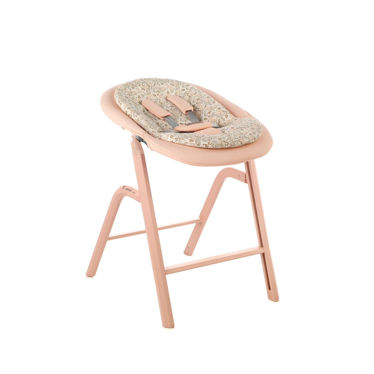 Jane Noah Highchair + Rocker Kit for Newborns – Convertible Beechwood Chair from birth to Adulthood, Pale