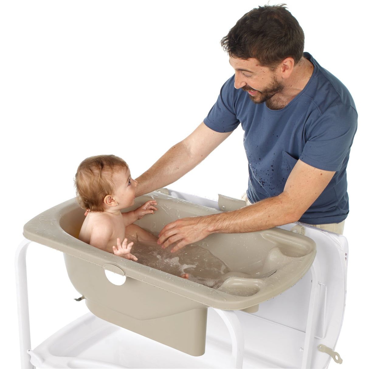 Jane Flip Baby Bath Changing Unit, Nature Edition (Wood Effect)