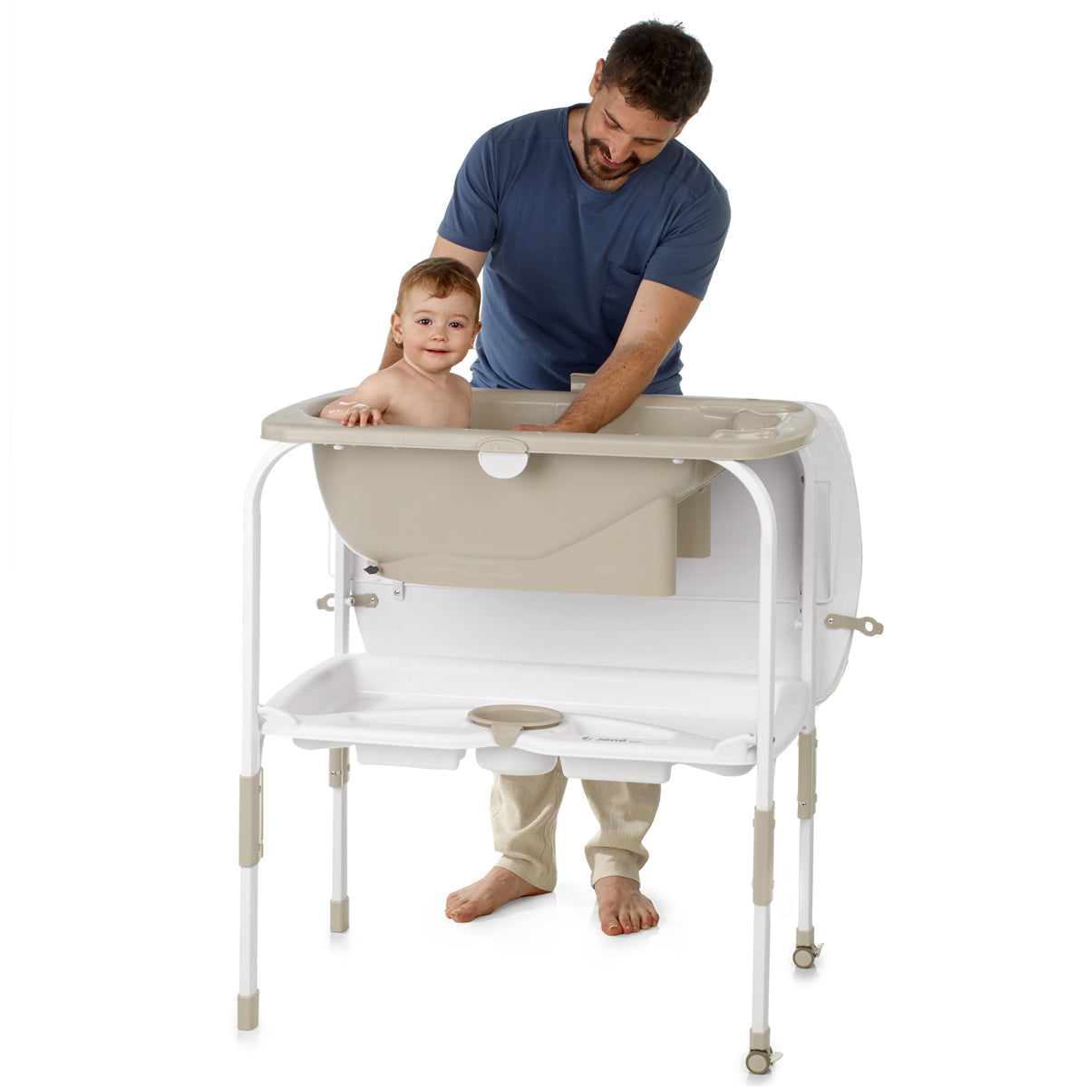 Jane Flip Baby Bath Changing Unit, Nature Edition (Wood Effect)
