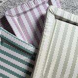 Obaby Changing Mat - Sage Scallop Stripe