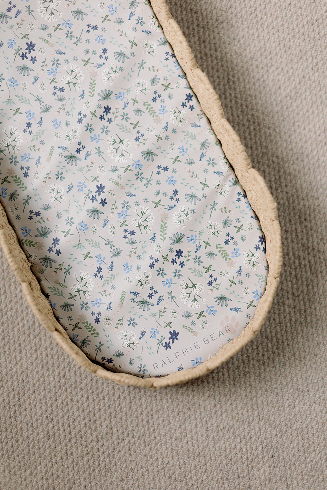 Scallop Edge Baby Changing Basket