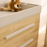Tutti Bambini Hallee Chest Changer - Mushroom / Golden Oak