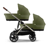Cybex e-Gazelle S Twin Pushchair - Moss Green