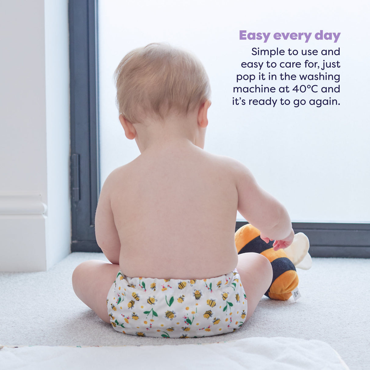 Revolutionary Reusable Nappy in Busy Bees