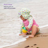 UPF 40+ Reversible Swim Hat for Babies and Toddlers in Juicy Fruit