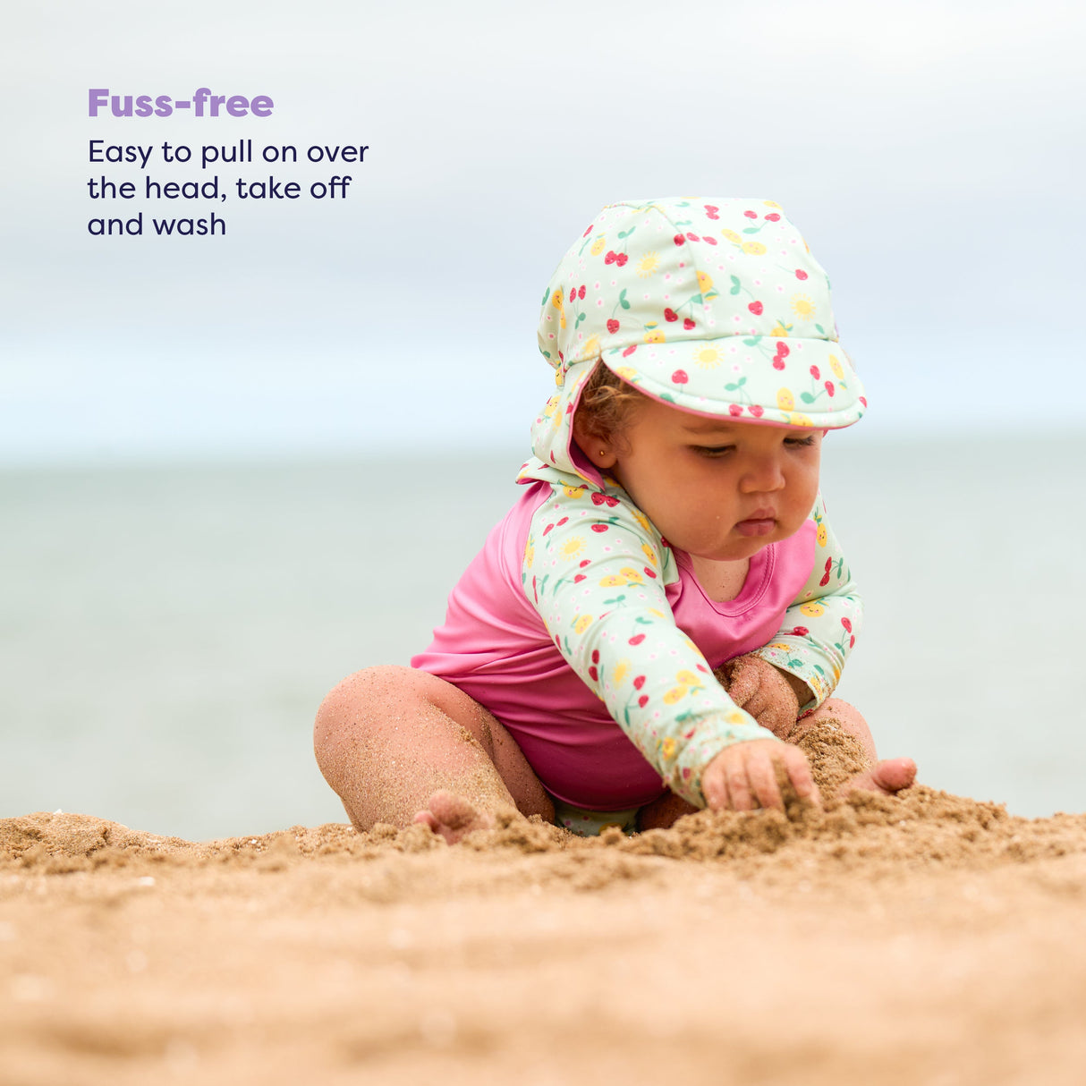 UPF 40+ Soft and Gentle Protective Swim Rash Vest in Juicy Fruit