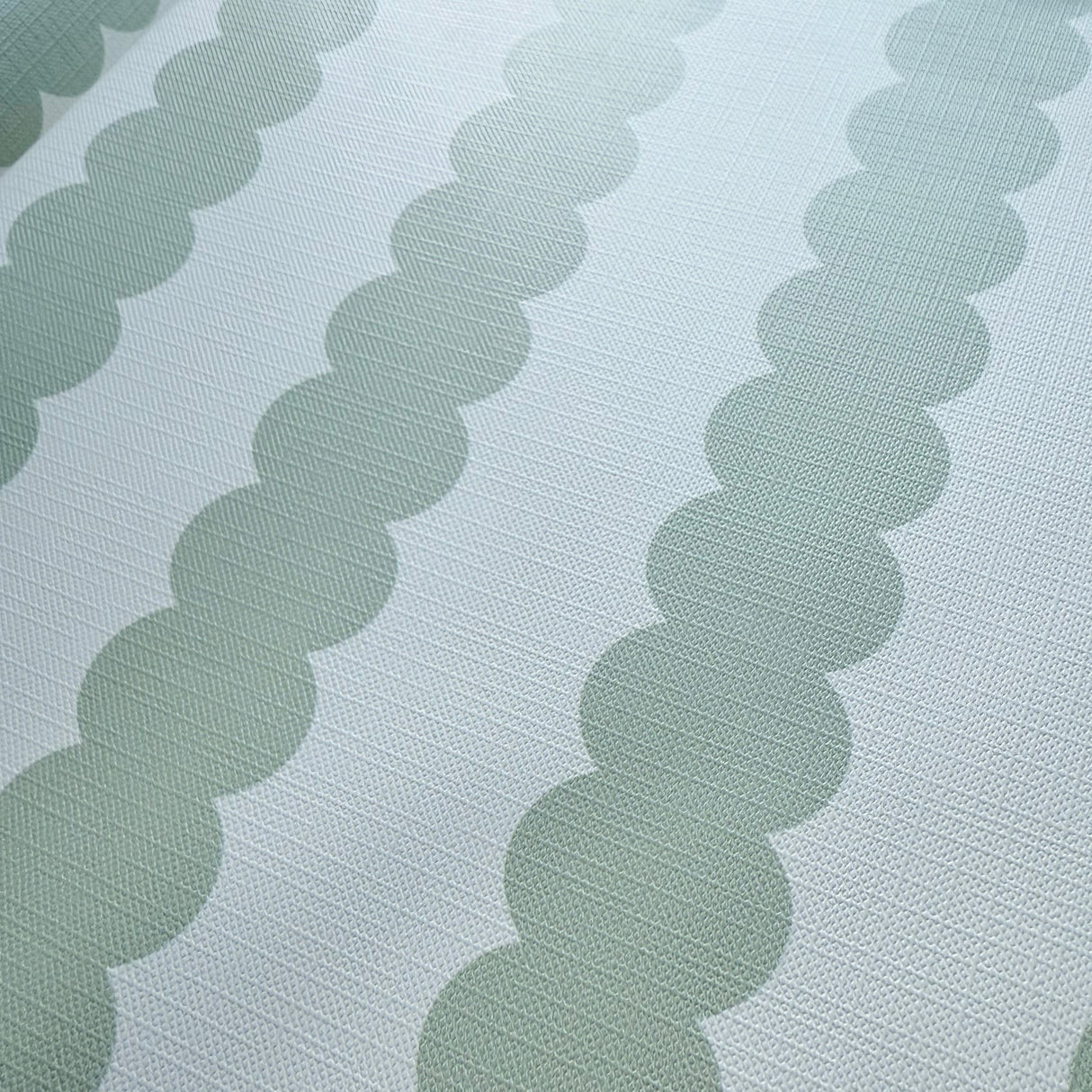 Obaby Changing Mat - Sage Scallop Stripe
