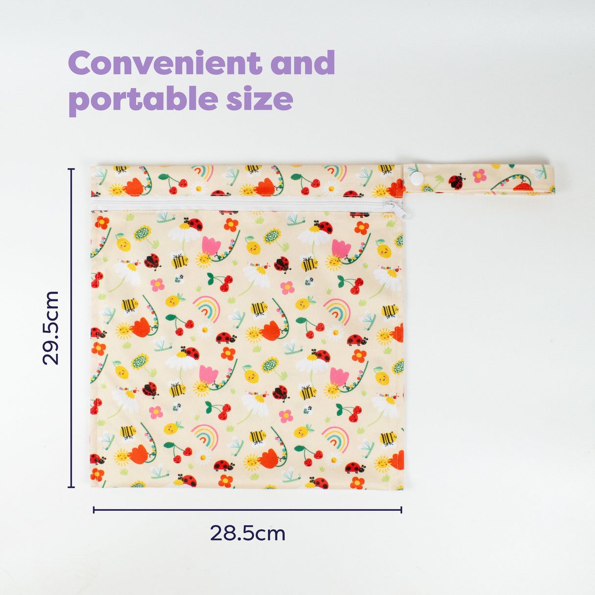 Out and About Waterproof Wet Nappy Bag in Sunshine Friends