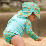 UPF 40+ Soft and Gentle Protective Swim Rash Vest in Cool Cats
