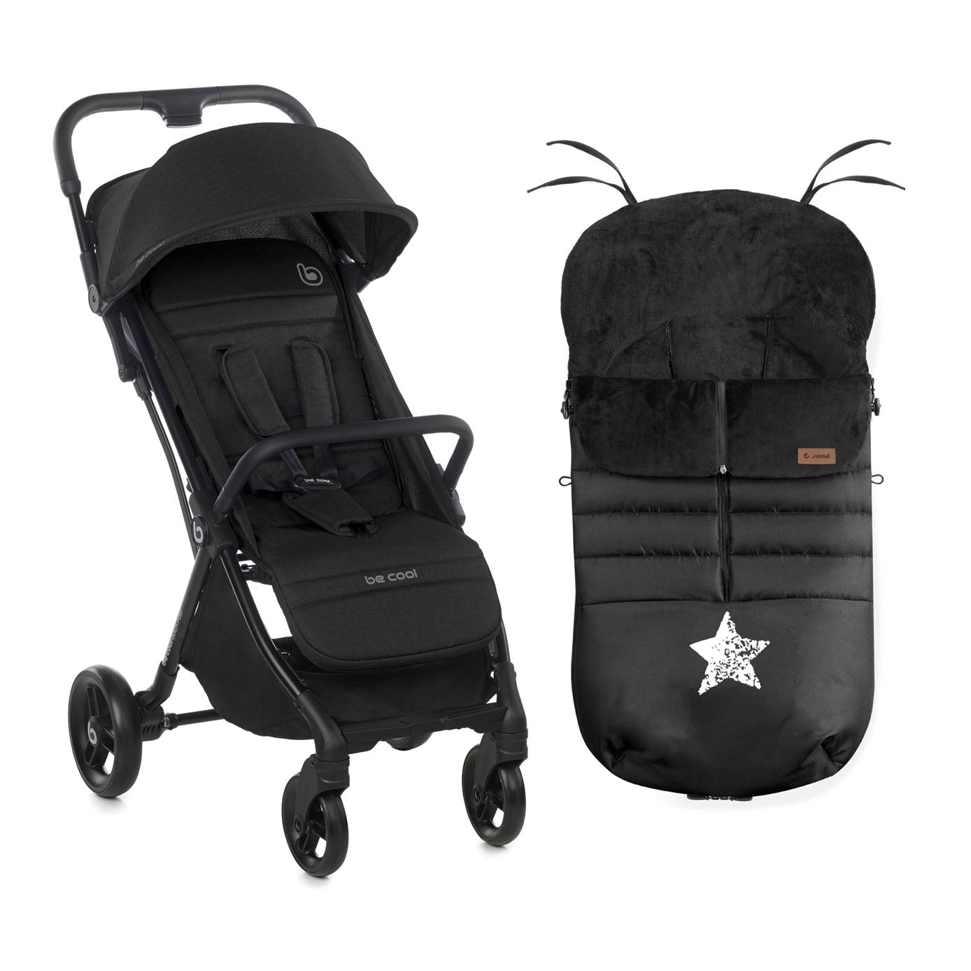 Be Cool Quick Fold Luxe Compact Fold Stroller & Footmuff / Liner 0-22kg, 0-4 years