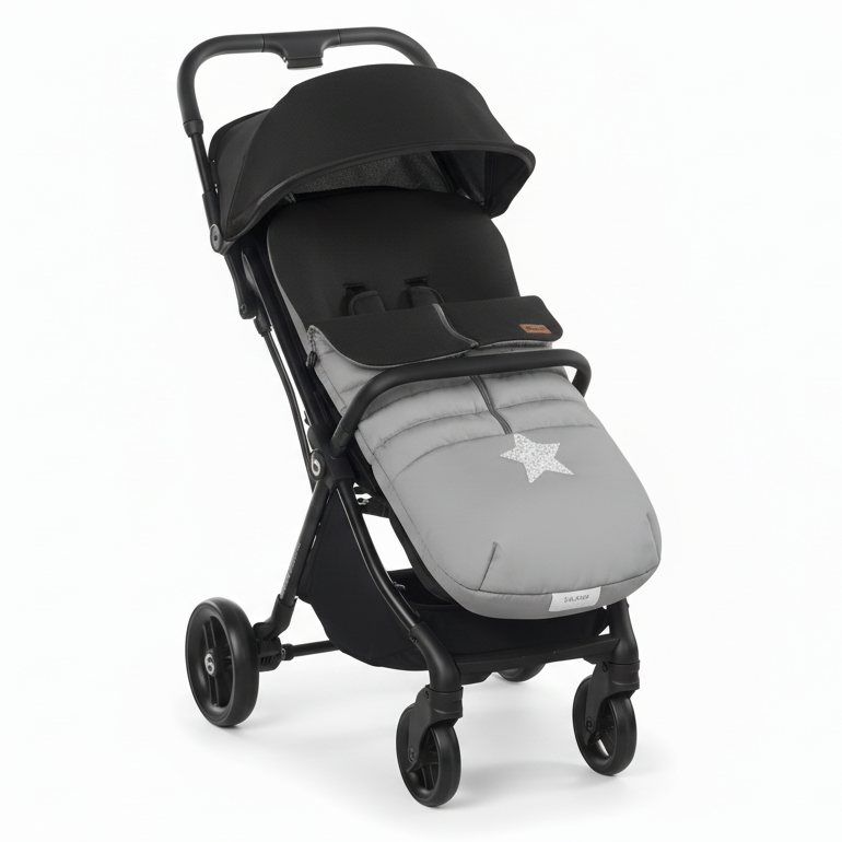 Be Cool Quick Fold Luxe Compact Fold Stroller & Footmuff / Liner 0-22kg, 0-4 years