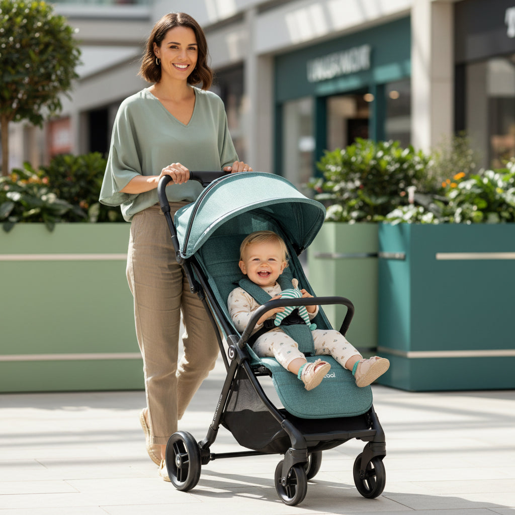 Be Cool Quick Fold Lightweight Pushchair – Compact Fold Stroller 0-22kg, 0-4 years