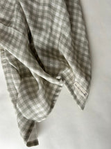 Gingham Sage Large Swaddle Muslin