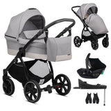 Noordi Sole Go 3in1 + Travel Carrier Car Seat, Warm Grey