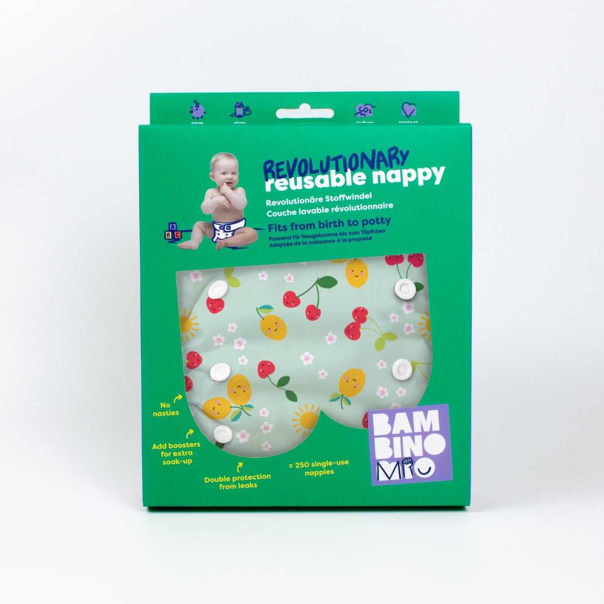Revolutionary Reusable Nappy in Juicy Fruit