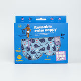 Reusable Swim Nappy in Blue Whale