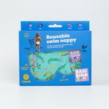 Reusable Swim Nappy in Crafty Croc