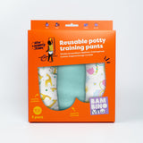 NEW: 3 Pack Reusable Potty Training Pants in Blue Skies - Elite Design