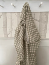 Gingham Sage Large Swaddle Muslin