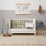 Tutti Bambini Essentials Alba Mini Cot Bed, Mattress & Bedding Bundle - White