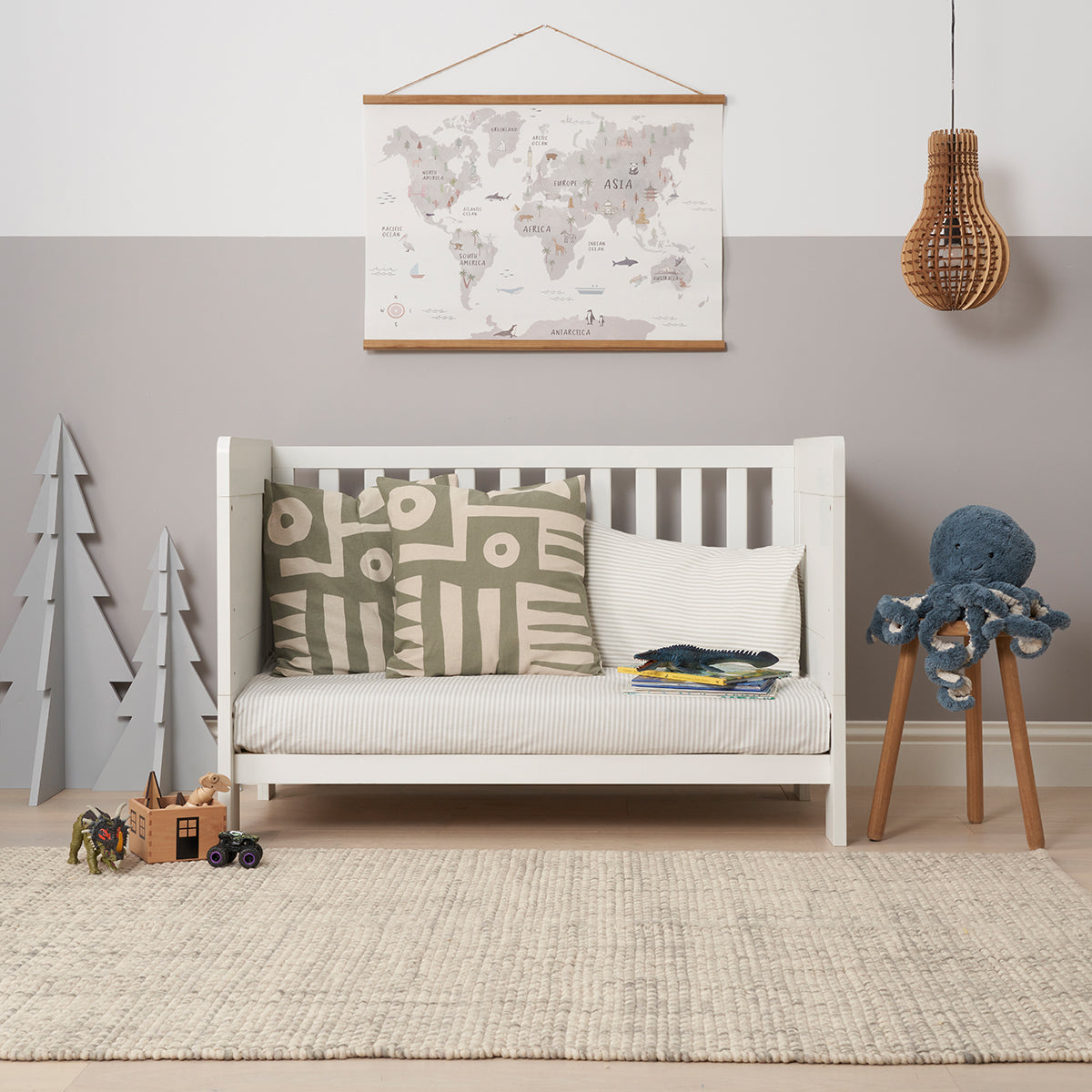 Tutti Bambini Alba Mini Cot Bed - White