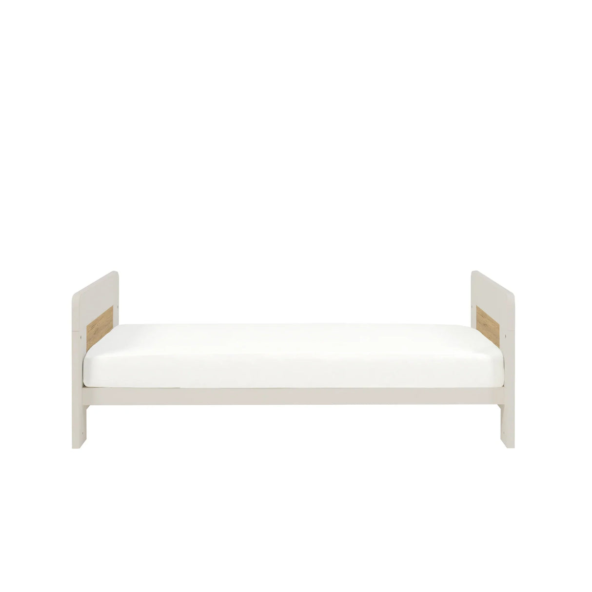 Tutti Bambini Essentials Alba Mini Cot Bed - White Sand/Distressed Oak