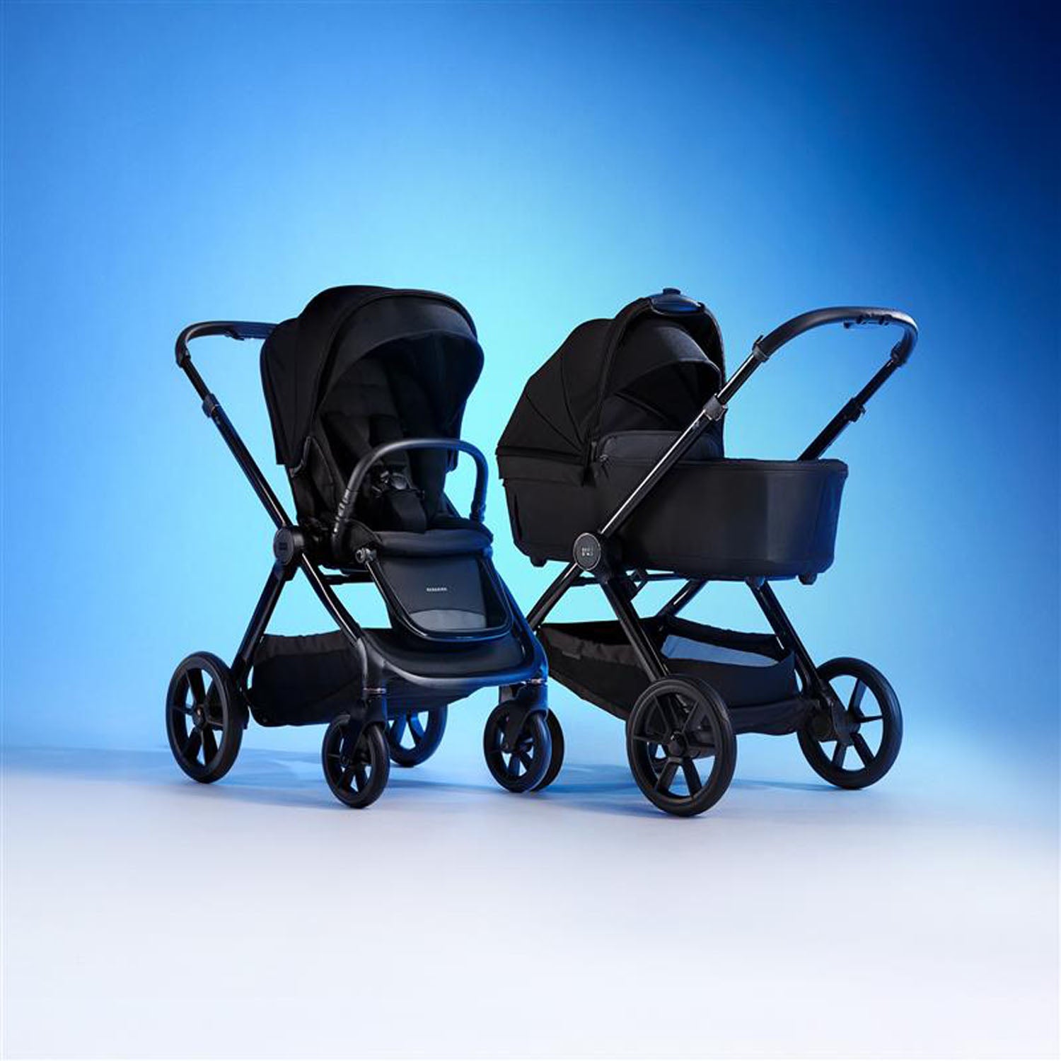 Bababing 18pc Raffi MK11 Home & Travel System, Home & Feeding Bundle with Spin Car Seat & Base - Gloss Black