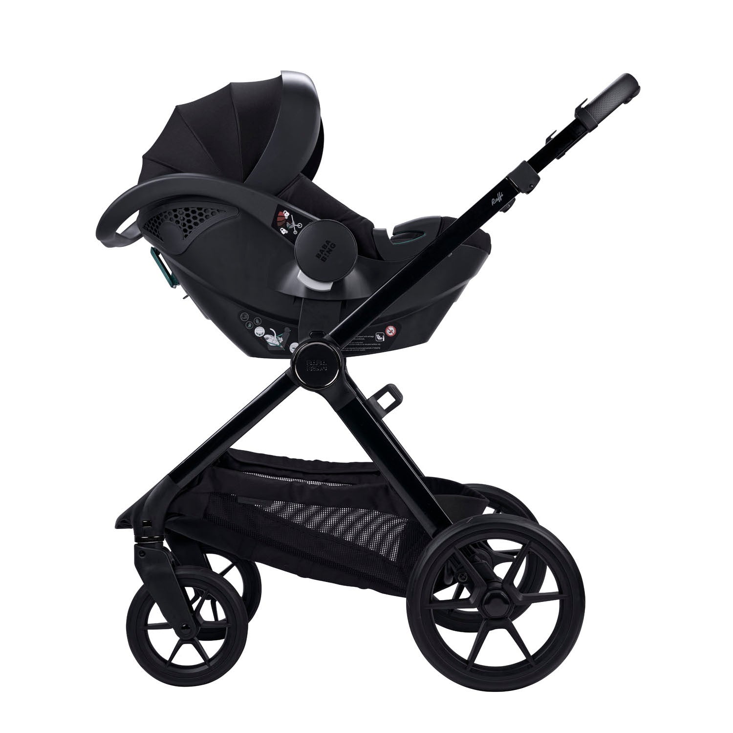 Bababing 16pc Raffi MK11 Home & Travel System Bundle with Spin Car Seat & Base - Duck Egg