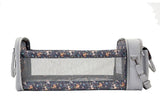 Baby Travel Crib Changing Bag - Vegan Leather Whisper Grey - POD ®