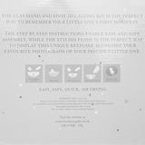Bambino Triple Photo Frame & Casting Kit White